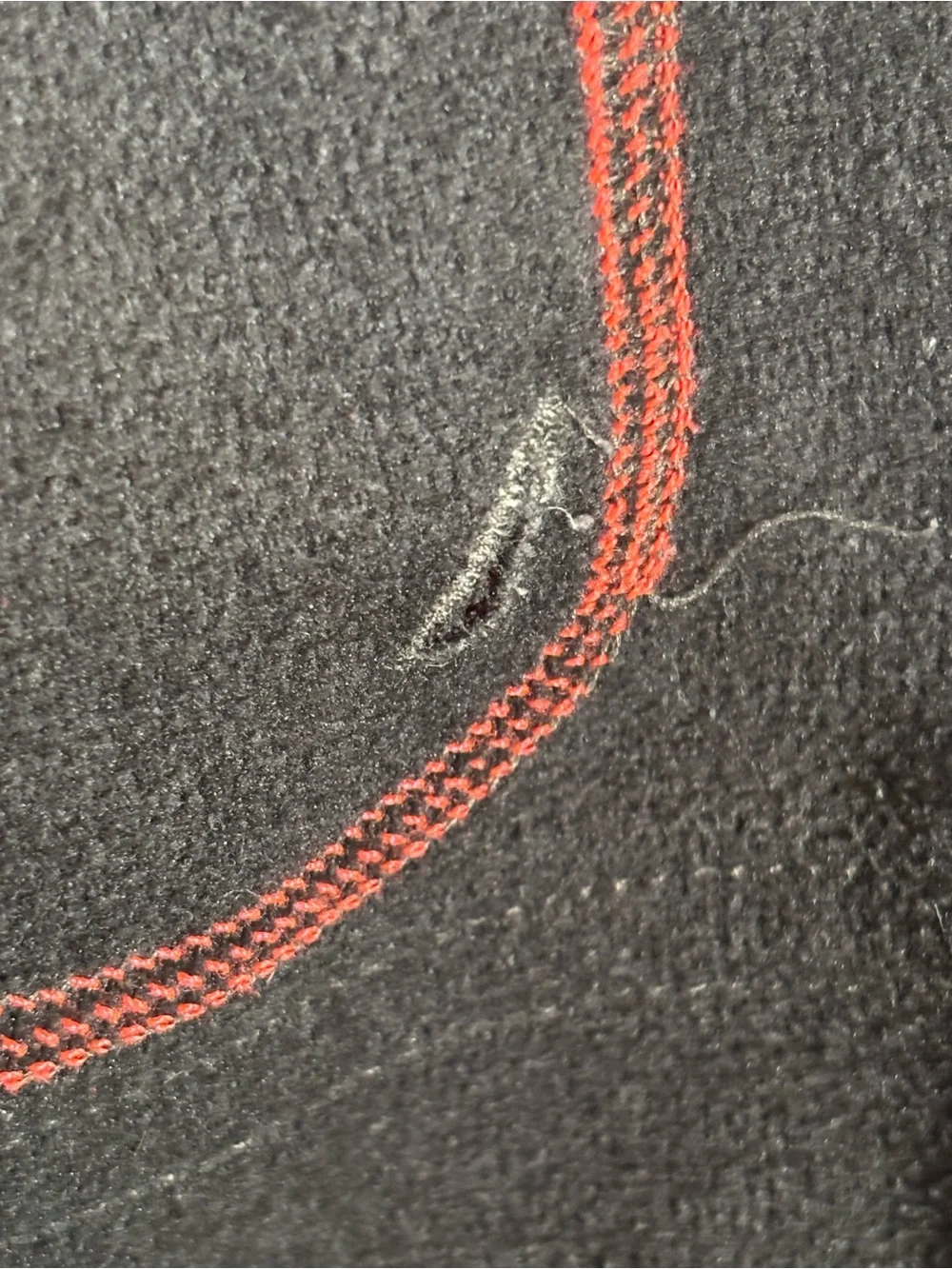The North Face Gray Red Logo Pullover Hoodie Fleece Lined Adult Size Unknown